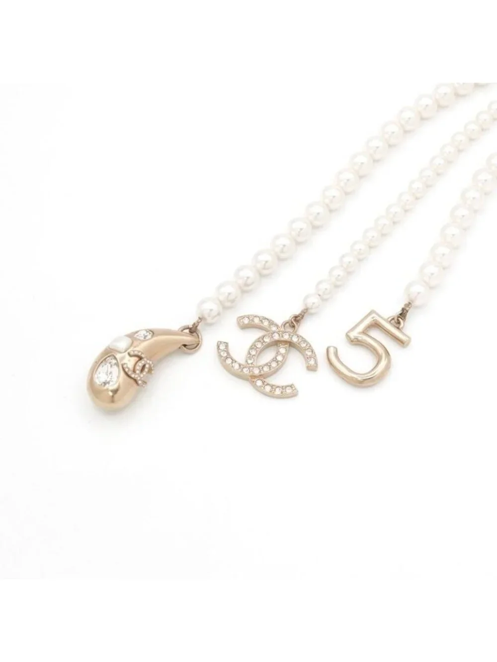 Chanel Choker Gold Rhinestone Coco Mark